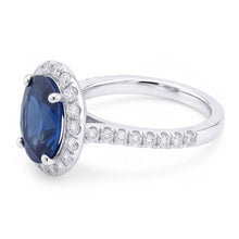 Oval Sapphire Engagement Ring For Women