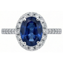 Oval Sapphire Engagement Ring For Women