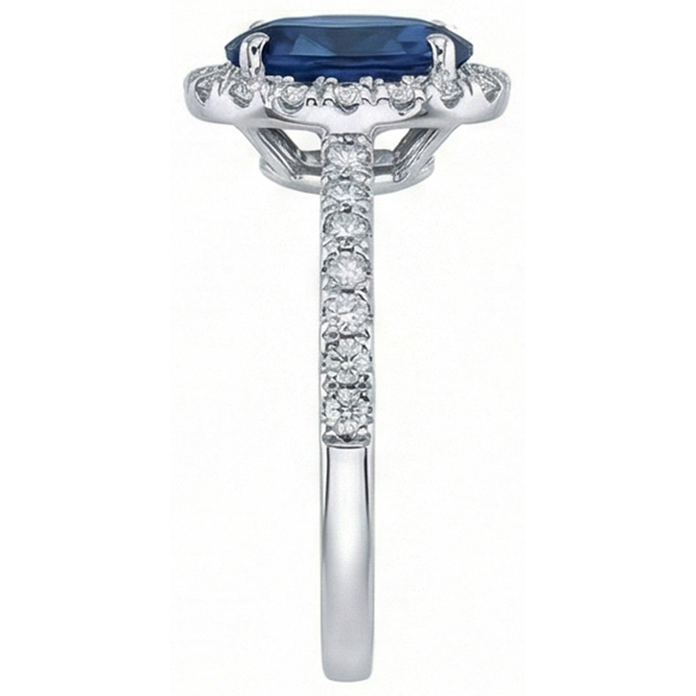 Oval Sapphire Engagement Ring For Women
