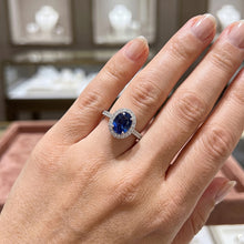 Oval Sapphire Engagement Ring For Women