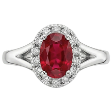 Oval Shape Red Ruby Natural Earth Mined DIAMOND ( NOT LAB GROWN ) Ring 1.20 Carats White Gold 14K
