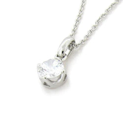 Oval Shaped Solitaire Real Diamond Pendant Necklace 1.25 Ct. White Gold 14K