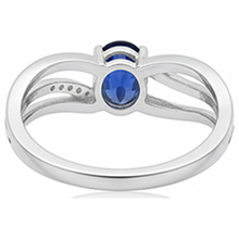 Oval Sri Lanka Blue Sapphire Natural Earth Mined Diamond 3 Carats Wedding Ring