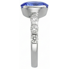 Oval Tanzanite AAA And Natural Earth Mined DIAMOND ( NOT LAB GROWN )s Ring White Gold 4.50 Carat Jewellery