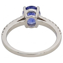 Oval Tanzanite And Natural Earth Mined DIAMOND ( NOT LAB GROWN )s 5.50 Carats Ring White Gold 14K