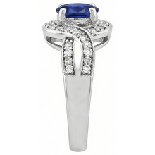Oval Tanzanite And Round Natural Earth Mined DIAMOND ( NOT LAB GROWN )s 2.50 Carats Wedding Ring Gold 14K