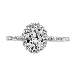 Handcrafted Diamond Halo Engagement Ring 3 ct | HarryChadEnt