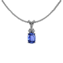 Premium Stone Pendant Necklace 1 ct – main view