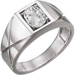 Luxury Diamond Solitaire Ring – 3 ct 14K White Gold