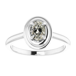Fine Solitaire Ring with Old Mine Cut Fine Diamond – 2 ct