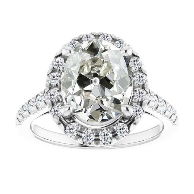 Fine Fine Diamond Halo Ring 4 ct – main view