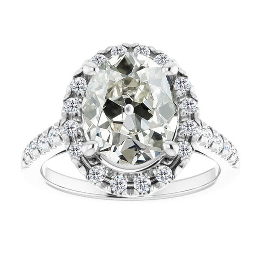 Fine Fine Diamond Halo Ring 4 ct – main view