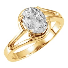 Natural Brilliant Diamond Solitaire Engagement Ring – main view
