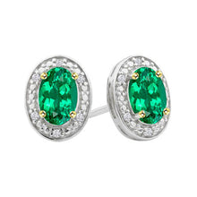 Real Colombian Emerald Gemstone Earring – main view