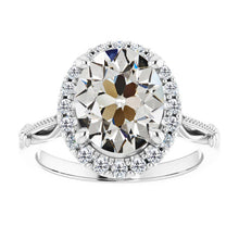 Genuine Brilliant Diamond Halo Setting Ring – main view