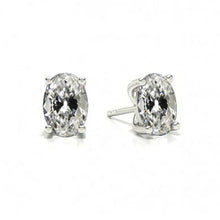 Brilliant Diamond Drop Earrings 3-ct 14K White Gold – main view