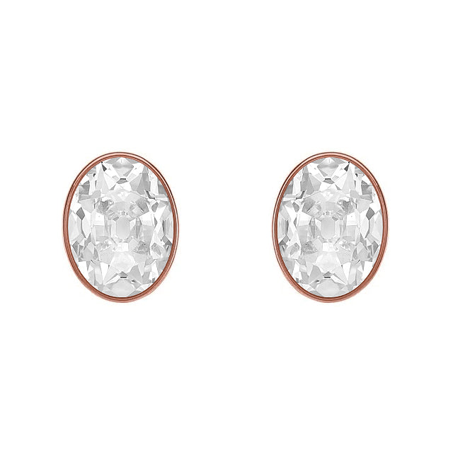 Drop Earrings 14K Rose Gold with Brilliant Diamond – main view
