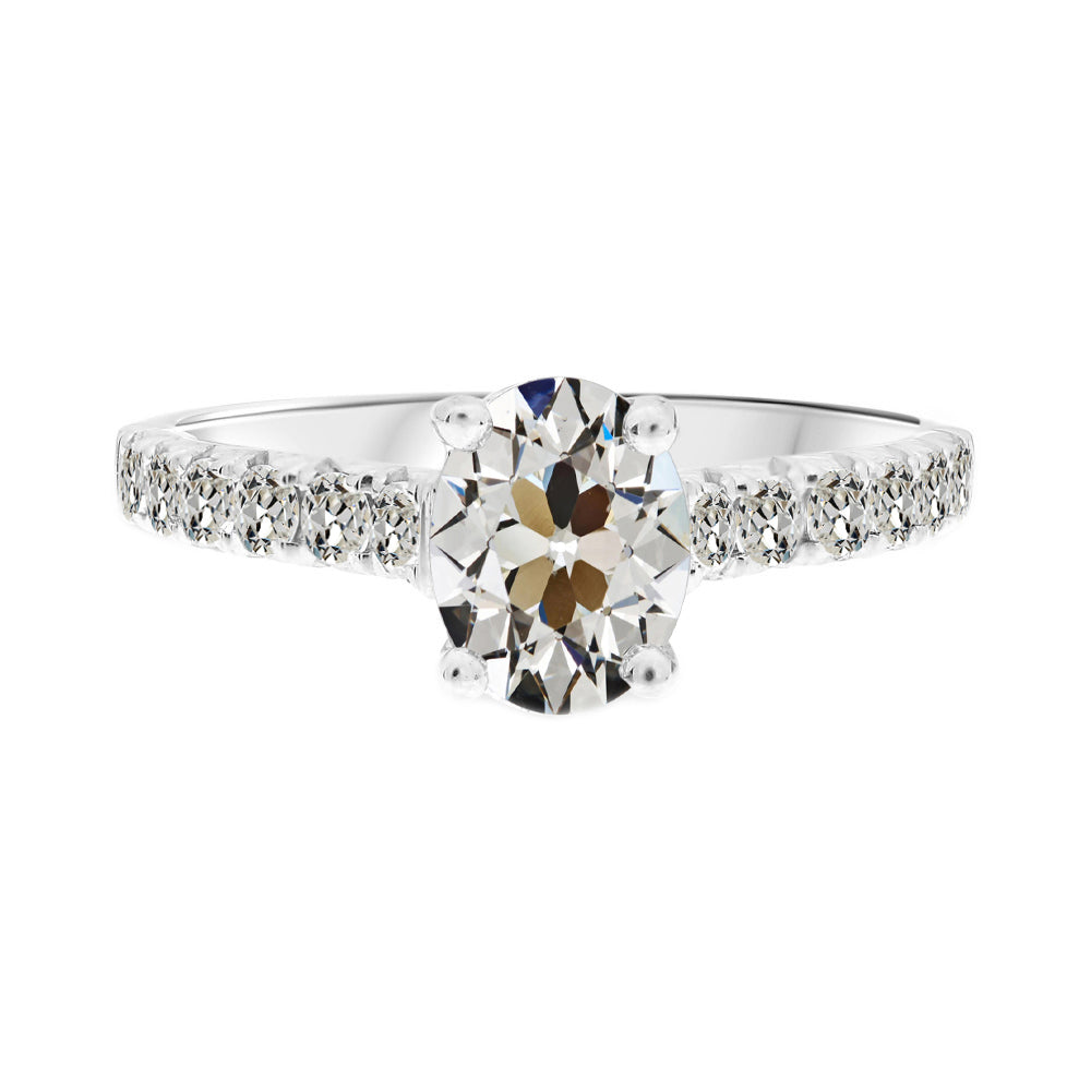 Earth-Mined Fine Diamond Accent Solitaire Ring – main view