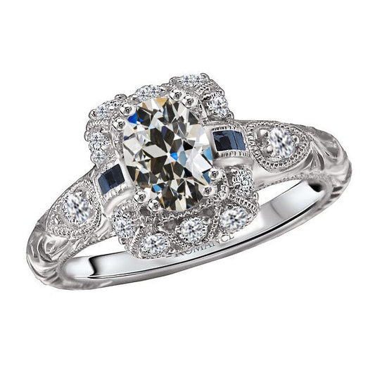 Artisan Brilliant Diamond Halo Ring 3 ct – main view