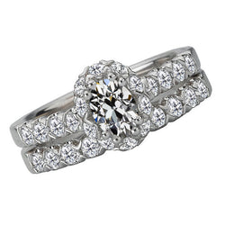 Brilliant Diamond Proposal Ring – Antique European 4 ct 14K