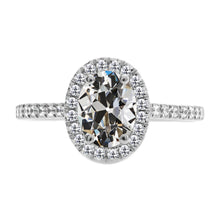 Handcrafted Brilliant Diamond Halo Ring 3.50 ct – main view