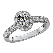 Antique Cushion Brilliant Diamond ring in 14K White Gold – main view