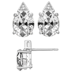 Brilliant Diamond Drop Earrings 6.50 ct F/VS1 – 14 Karat White