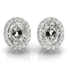 Earrings 14K White Gold with Fine Diamond – main view