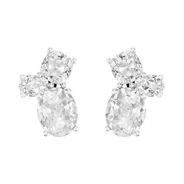 Antique Cushion Diamond ring in 14K White Gold – main view