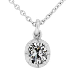 Luxury Fine Diamond Drop Pendant – 2 ct 14K White Gold