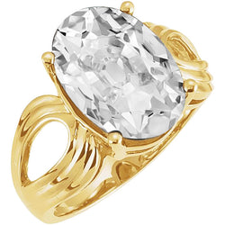 Dazzling Brilliant Diamond Single Stone Ring 5 ct – 14K Yellow