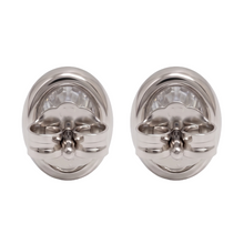 Oval Cut Lab Grown Diamonds 1.50 Carat Stud Earring 14K White Gold