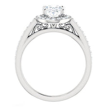 Radiant Fine Diamond Solitaire with Side Stones 5.50 ct – angle view
