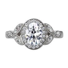 Authentic Brilliant Diamond Halo Ring 3.50 ct 14K White Gold – main view