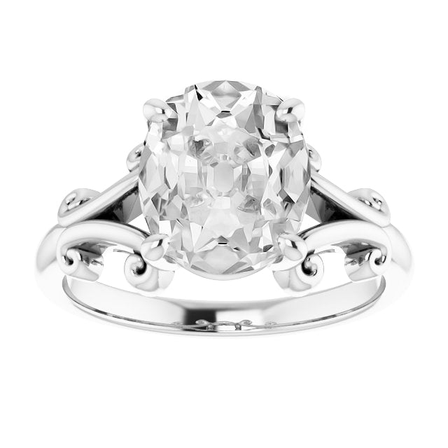 Real Fine Diamond Solitaire Ring – main view