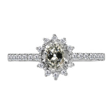 Earth-Mined Brilliant Diamond Halo Engagement Ring – main view