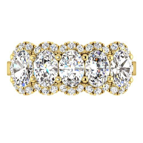 Earth-Mined Brilliant Diamond Anniversary Ring – main view