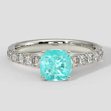 Paraiba Ring Round Cut 1.75 Carats