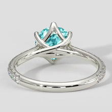 Paraiba Ring 2.50ct Round Cut