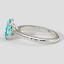 Paraiba Tourmaline Four-Prong Oval Cut