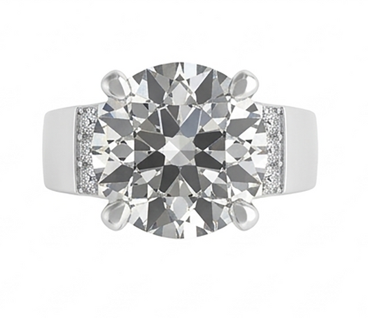 Pavé Diamond Mens Ring 2 ct – 10K White Gold