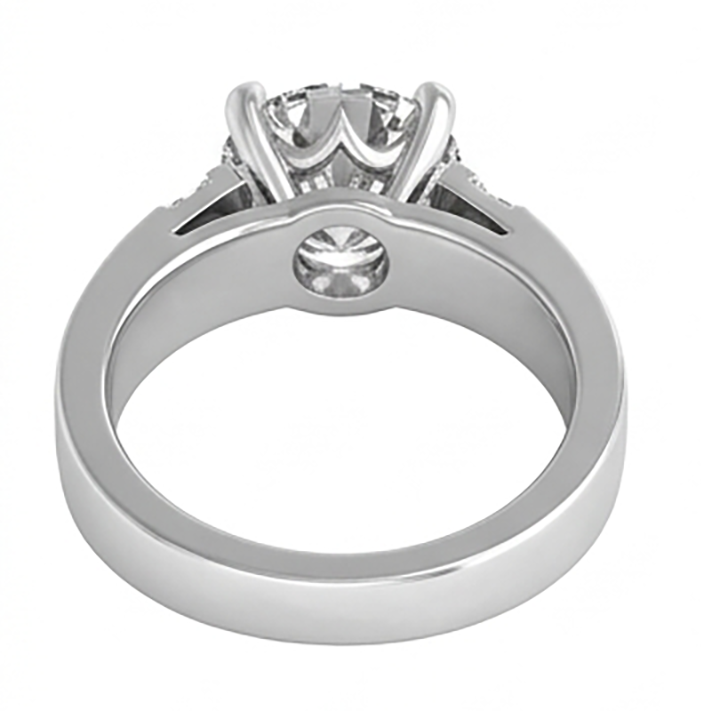 Pavé Diamond Mens Ring 2 ct – 10K White Gold