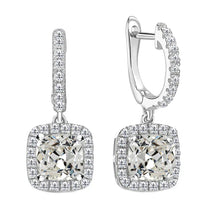 Handmade Fine Diamond Drop Earrings 2 ct – main view
