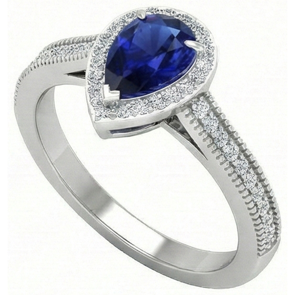 Custom Gemstone Ring 1 ct – side view