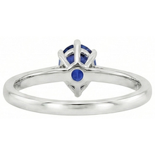 Pear Blue Sapphire Solitaire Engagement Ring 1 Carat Gemstone Jewellery