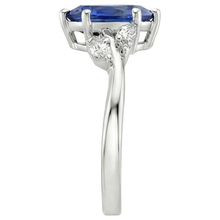 Pear Blue Sapphire & Marquise, Round Natural Earth Mined Diamonds Ring 6.75 Carats