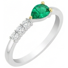 Luxury Colored Stone Ring 1 ct – angle view