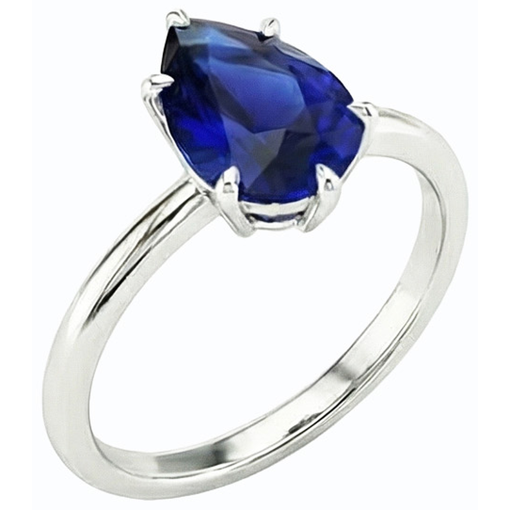 Pear Cut September Birthstone Ring