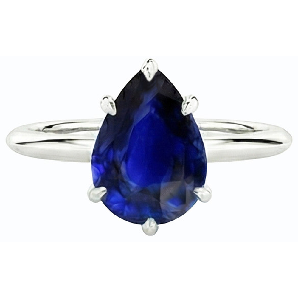 Pear Cut September Birthstone Ring