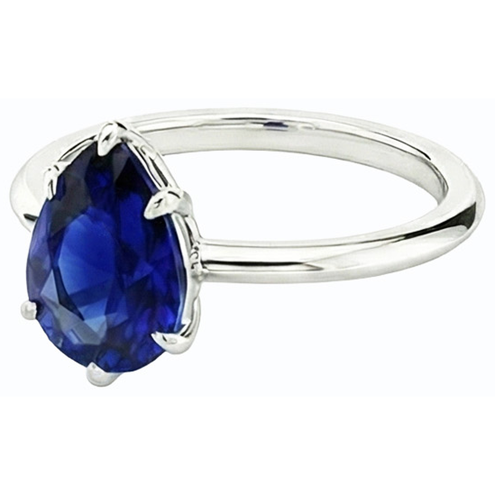 Pear Cut September Birthstone Ring